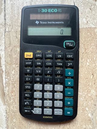 2 Calculadoras Científicas HP y Texas Instruments
