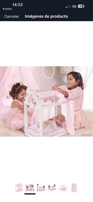 Cama Casita cuna de Madera Princesa DeCuevas 55028