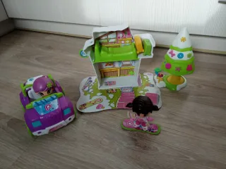 Pin y Pon Nieve Casa Coche Árbol Muñeca