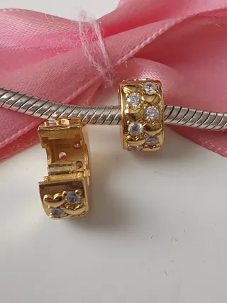 Clips Plata S925 Corazones y Circonitas