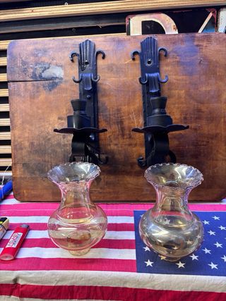 Applique Taverna Vetro e Metallo