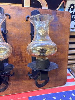 Applique Taverna Vetro e Metallo