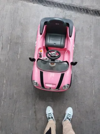 Coche eléctrico Mini Cooper S rosa