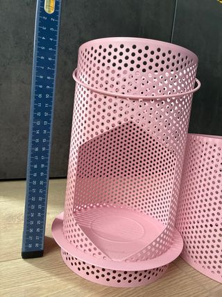 Candelabro de IKEA rosa metal sin estrenar