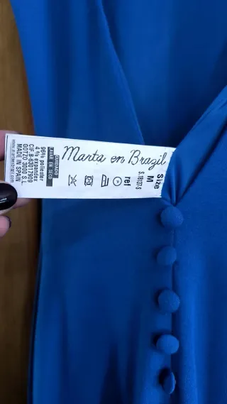 Vestido largo azul eléctrico T.M Marta in Brazil