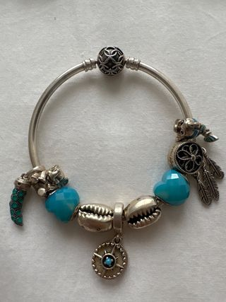 Pulsera Pandora Plata Turquesa