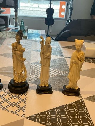 Set di 2 Figure di Bambole Giapponesi