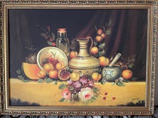 Cuadro Bodegón Frutas y Jarra