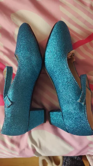 Zapatos Flamenco Azul Talla 37