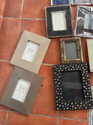 Lote Marcos de Fotos Dorados y Plateados