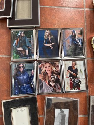 Lote Marcos de Fotos Dorados y Plateados