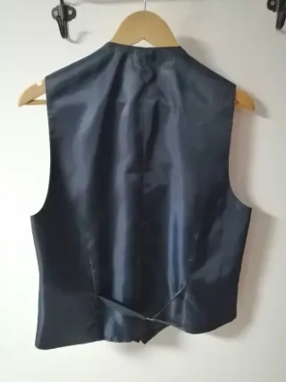 Chaleco formal color azul marino