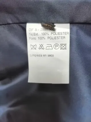 Chaleco formal color azul marino