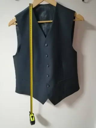 Chaleco formal color azul marino
