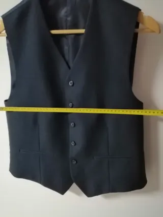 Chaleco formal color azul marino