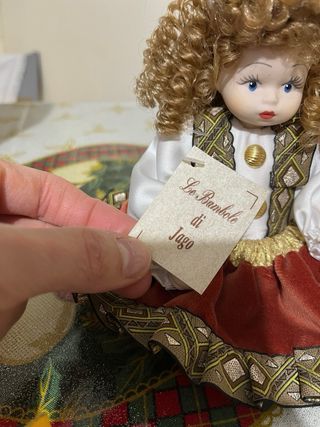 Bambola di Jago,porcellana biscuit fatta a mano