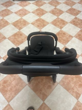 Carrito de bebé plegable negro