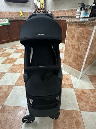 Carrito de bebé plegable negro