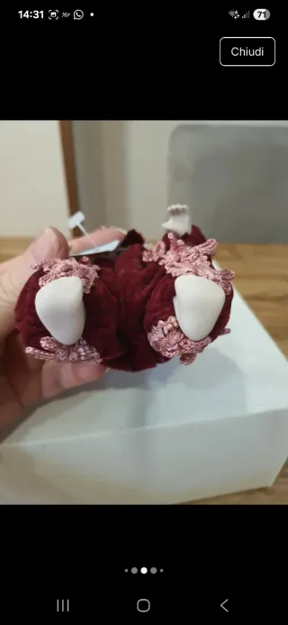 Bambola ceramica vintage anni '80,in ceramica