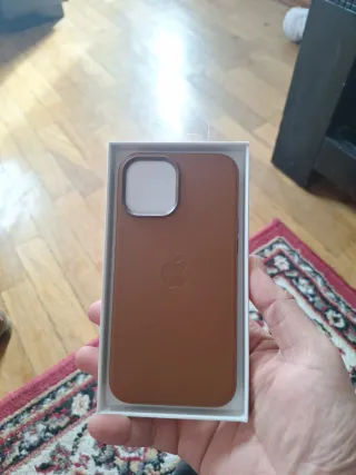 Funda iPhone 12 Pro Max Cuero Marrón MagSafe