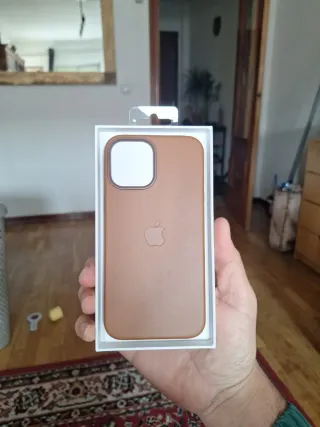 Funda iPhone 12 Pro Max Cuero Marrón MagSafe