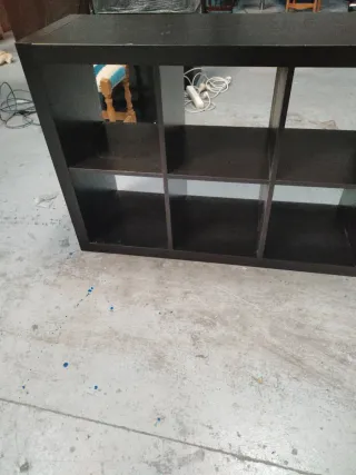 Estantería modular negra