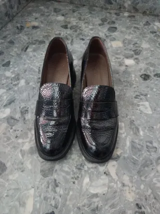 Mocasines Wonders negros mujer talla 37
