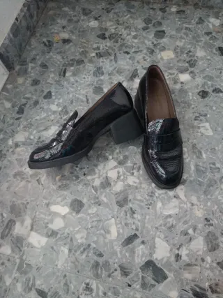 Mocasines Wonders negros mujer talla 37