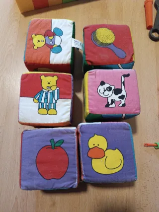 Lote Juguetes Bebé: Bloques, Carro, Herramientas