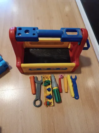 Lote Juguetes Bebé: Bloques, Carro, Herramientas