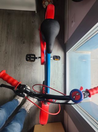 Bicicleta Spiderman 16 Azul y Roja