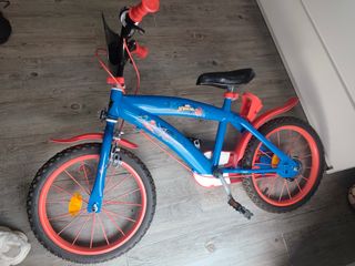 Bicicleta Spiderman 16 Azul y Roja