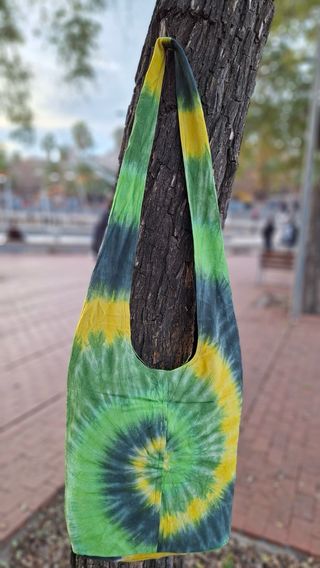 Bolso de hombro algodón tie dye Nepal