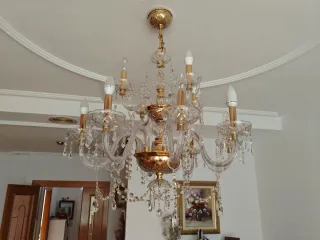 Lámpara de cristal estilo Swarovsky