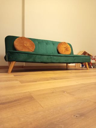 Divano letto 3 posti in tessuto