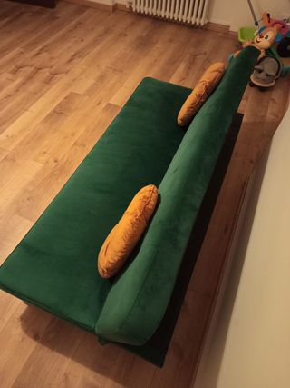 Divano letto 3 posti in tessuto