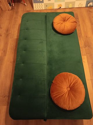 Divano letto 3 posti in tessuto