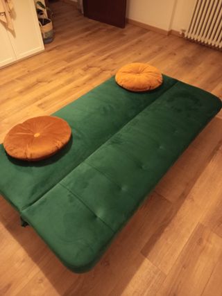 Divano letto 3 posti in tessuto