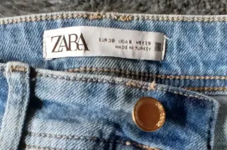 Pantalón vaquero Zara azul T.38