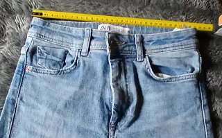 Pantalón vaquero Zara azul T.38