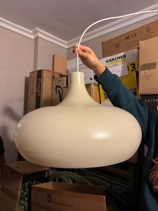 Lámpara colgante IKEA beige