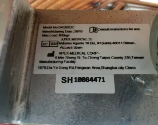 Barandilla Cama APEX 0403002C Plegable