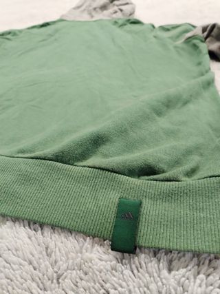 Felpa Adidas Grigia e Verde Taglia M vintage
