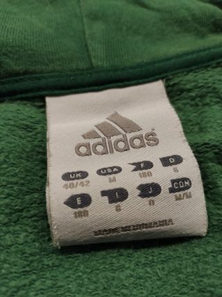Felpa Adidas Grigia e Verde Taglia M vintage