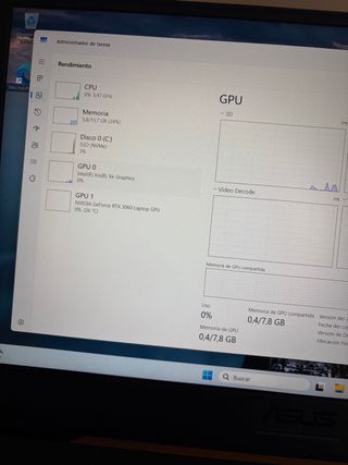 PORTÁTIL GAMING ASUS TUF i7 16GB 1TB RTX 3060