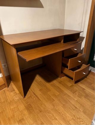 Secretária e Estante Madeira