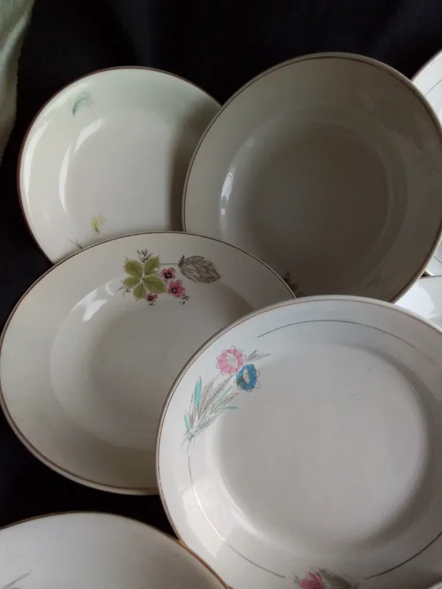 Vajilla San Claudio Porcelana Vintage Flores