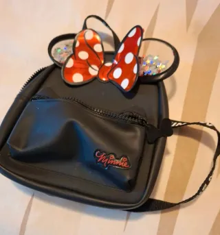 Mochila Minnie Mouse Negra Niña