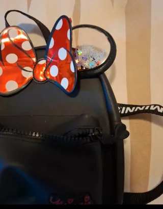 Mochila Minnie Mouse Negra Niña