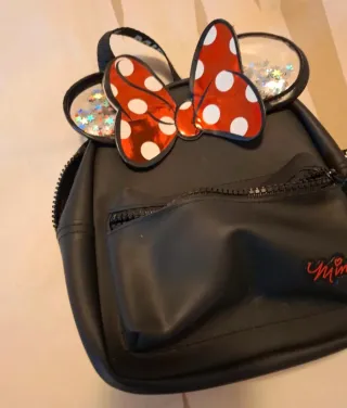Mochila Minnie Mouse Negra Niña